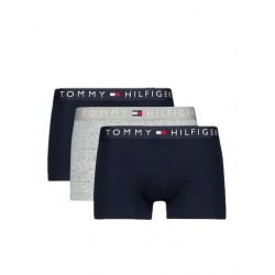 Tommy Hilfiger UM0UM03908-0XT, 3pack Original Logo Waistband Trunks DSky/Grey/DSky