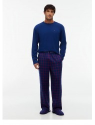 Tommy Hilfiger  UM0UM04019-0V0 LS FLANNEL PJ+ SLIPPERS, Ανδρική Πυζάμα Σετ Gift Box