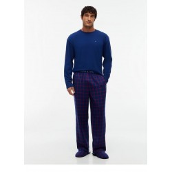 Tommy Hilfiger  UM0UM04019-0V0 LS FLANNEL PJ+ SLIPPERS, Ανδρική Πυζάμα Σετ Gift Box