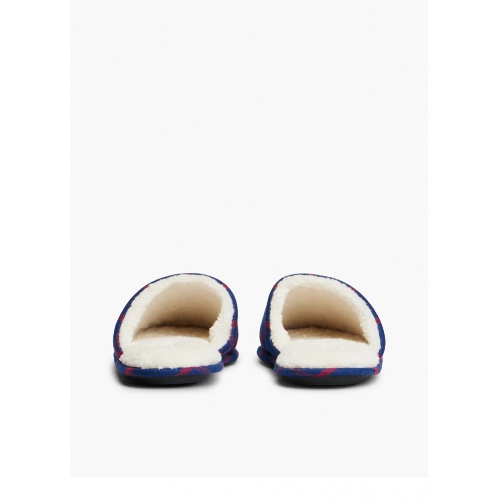 Tommy Hilfiger  UM0UM04019-0V0 LS FLANNEL PJ+ SLIPPERS, Ανδρική Πυζάμα Σετ Gift Box