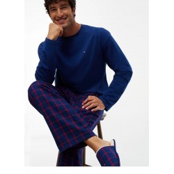 Tommy Hilfiger  UM0UM04019-0V0 LS FLANNEL PJ+ SLIPPERS, Ανδρική Πυζάμα Σετ Gift Box