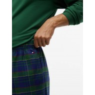 Tommy Hilfiger  UM0UM04044-0WA TH Original Jersey Flannel Pyjama, Ανδρική Βαμβακερή Πυζάμα, ΠΡΑΣΙΝΟ