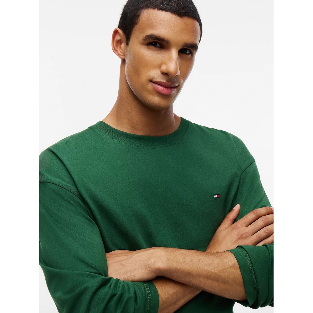 Tommy Hilfiger  UM0UM04044-0WA TH Original Jersey Flannel Pyjama, Ανδρική Βαμβακερή Πυζάμα, ΠΡΑΣΙΝΟ