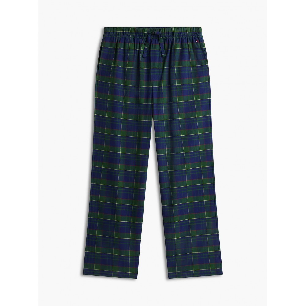 Tommy Hilfiger  UM0UM04044-0WA TH Original Jersey Flannel Pyjama, Ανδρική Βαμβακερή Πυζάμα, ΠΡΑΣΙΝΟ