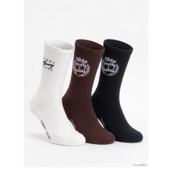 Tommy Hilfiger 701242190-001,  Κάλτσες Unisex  3pc CREST GIFTBOX, ΜΠΟΡΝΤΟ-ΑΣΠΡΟ-ΜΠΛΕ