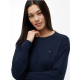 Tommy Hilfiger UW0UW06600-05F, Essential Jersey Long Sleeve Pyjama Set Γυναικεία Πυζάμα ΜΠΛΕ ΣΚΟΥΡΟ