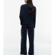 Tommy Hilfiger UW0UW06600-05F, Essential Jersey Long Sleeve Pyjama Set Γυναικεία Πυζάμα ΜΠΛΕ ΣΚΟΥΡΟ