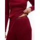 Tommy Hilfiger UW0UW06603-XJS, Essential Pointelle Pyjama Set And Scrunchie, ΜΠΟΡΝΤΟ