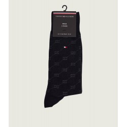 TOMMY HILFIGER 701241991-004 Ανδρικές Κάλτσες 2pcs  TH MEN SOCK FLAG AOP, BLACK