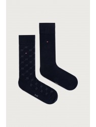 TOMMY HILFIGER 701241991-004 Ανδρικές Κάλτσες 2pcs  TH MEN SOCK FLAG AOP, BLACK