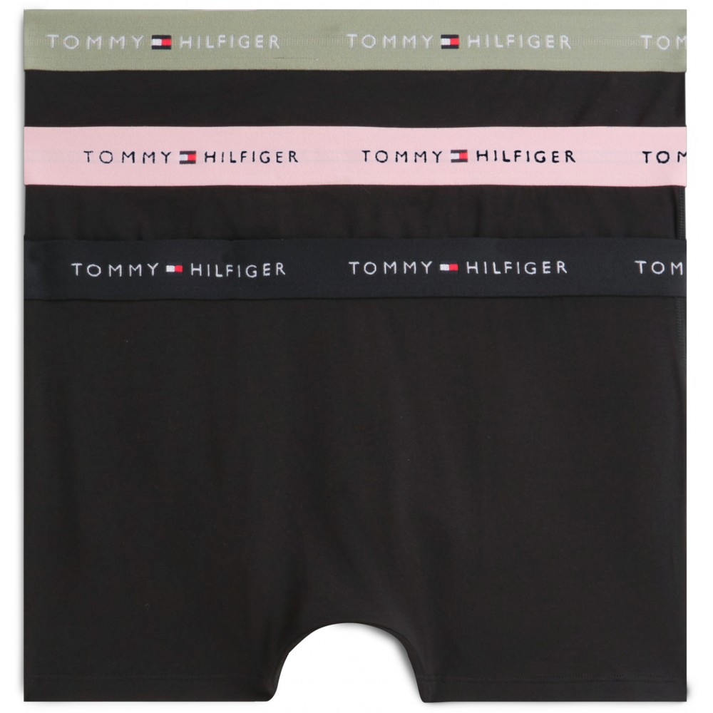 Tommy Hilfiger UM0UM03890-0XR 3p WB Trunk , Ανδρικά μπόξερ Σετ 3 τεμ. ΜΑΥΡΟ