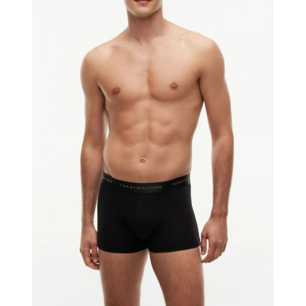 Tommy Hilfiger  UM0UM03964-067, 3pcs TRUNK METALLIC WB,   ΜΑΥΡΟ
