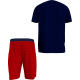 Ανδρική Πυζάμα Tommy Hilfiger CN SS SHORT WOVEN SET UM0UM01959-0SY ΜΠΛΕ/KOKKINO