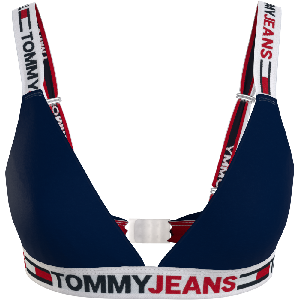 Tommy Jeans Unlined Triangle Γυναικείο Σουτιέν UW0UW03500-DW5 DESERT SKY