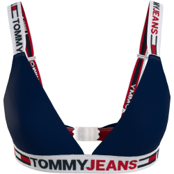 Tommy Jeans Unlined Triangle Γυναικείο Σουτιέν UW0UW03500-DW5 DESERT SKY