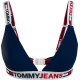 Tommy Jeans Unlined Triangle Γυναικείο Σουτιέν UW0UW03500-DW5 DESERT SKY