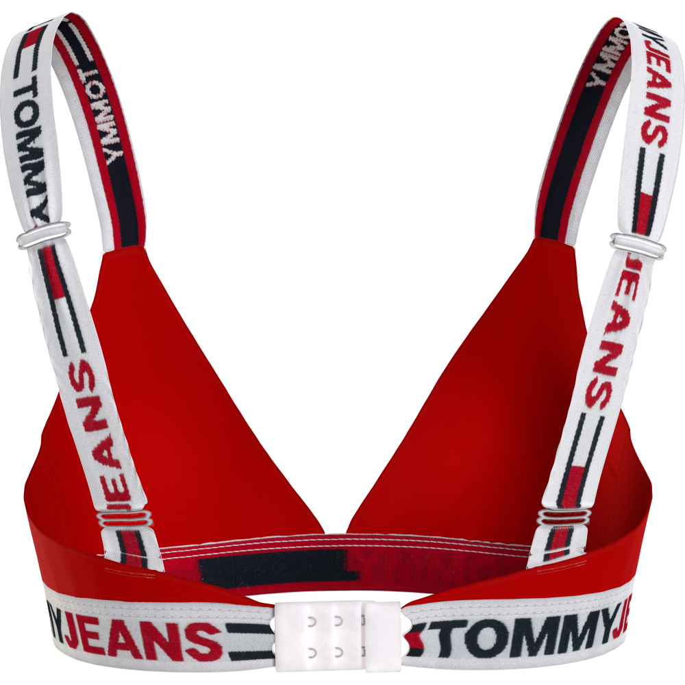 Tommy Jeans Unlined Triangle Γυναικείο Σουτιέν UW0UW03500-XLG KOKKINO