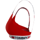 Tommy Jeans Unlined Triangle Γυναικείο Σουτιέν UW0UW03500-XLG KOKKINO