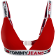 Tommy Jeans Unlined Triangle Γυναικείο Σουτιέν UW0UW03500-XLG KOKKINO