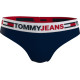 Brazilian Κυλοτάκι TOMMY HILFIGER UW0UW03527-DW5 με λογότυπο στη μέση ΜΠΛΕ ΣΚΟΥΡΟ