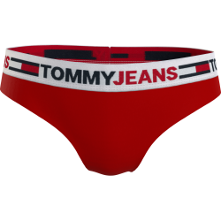 Brazilian Κυλοτάκι TOMMY HILFIGER UW0UW03527-XLG με λογότυπο στη μέση KOKKINO