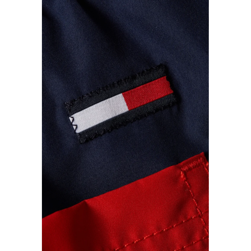 Tommy Hilfiger UM0UM02753-C873 SF Medium Drawstring Colorblock Ανδρικό Μαγιό Βερμούδα ΜΠΛΕ ΣΚΟΥΡΟ