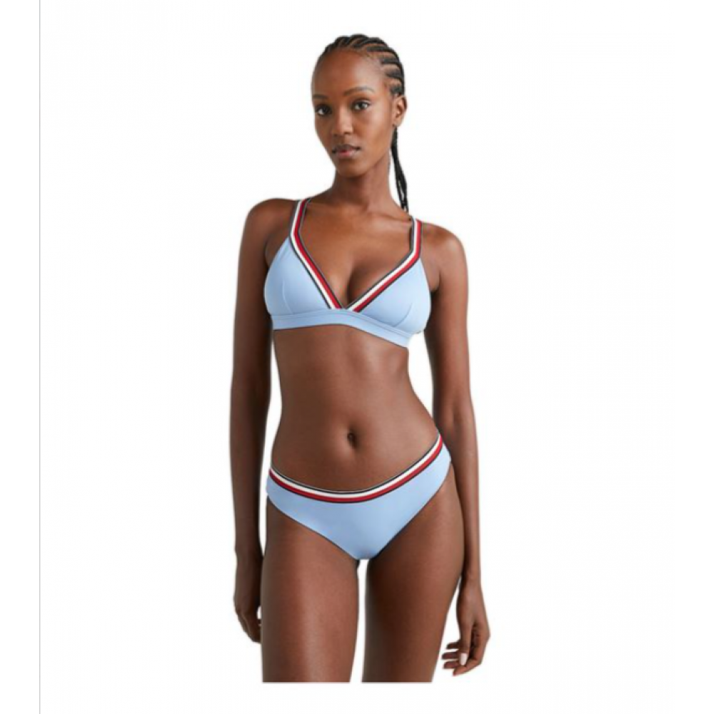 Tommy Hilfiger Μαγιό Slip Hipster Cut  Bikini Signature Tape  UW0UW04113-C1Z, VESSEL BLUE