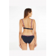 Tommy Hilfiger Μαγιό Slip Hipster Cut Bikini Stripes UW0UW04113-DW5, ΜΠΛΕ ΣΚΟΥΡΟ