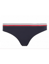 Tommy Hilfiger Μαγιό Slip Hipster Cut Bikini Stripes UW0UW04113-DW5, ΜΠΛΕ ΣΚΟΥΡΟ