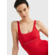 Ολόσωμο Μαγιό Tommy Hilfiger One-Piece UW0UW04126-XLG, με τετράγωνη λαιμόκοψη, ΚΟΚΚΙΝΟ