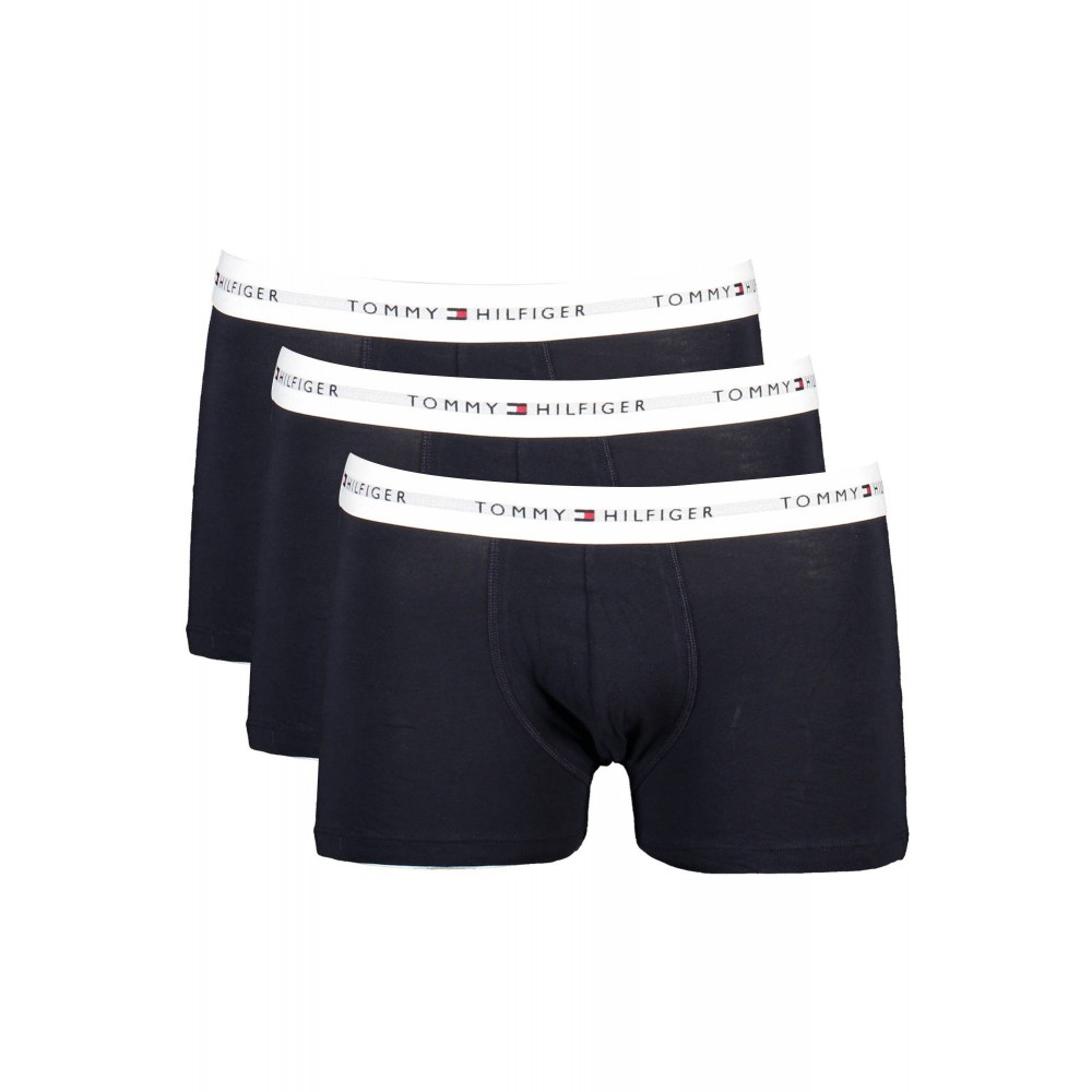 Tommy Hilfiger 3p Trunk UM0UM02761-0WT, Ανδρικά μπόξερ Σετ 3 τεμαχίων με άσπρο λάστιχο, ΜΠΛΕ