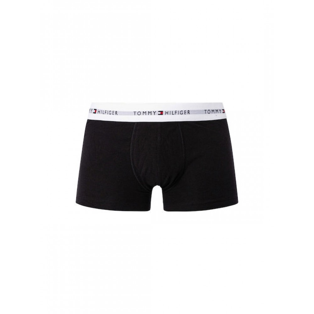 Tommy Hilfiger UM0UM02763-0UC 3p WB Trunk , Ανδρικά μπόξερ Σετ 3 τεμ. ΜΑΥΡΟ