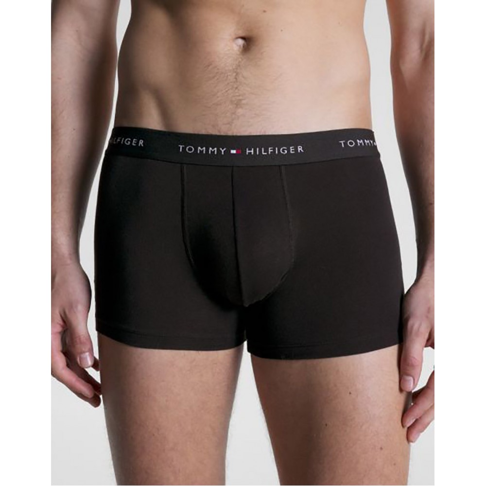 Tommy Hilfiger UM0UM02763-0UC 3p WB Trunk , Ανδρικά μπόξερ Σετ 3 τεμ. ΜΑΥΡΟ