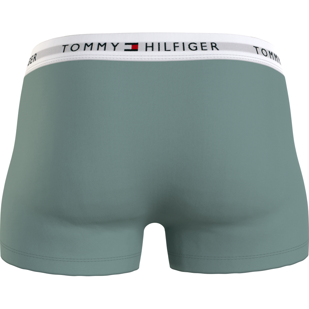 Tommy Hilfiger 3p Trunk UM0UM02761-0XY, Ανδρικά μπόξερ Σετ 3 τεμαχίων με άσπρο λάστιχο, MULTI COLOR