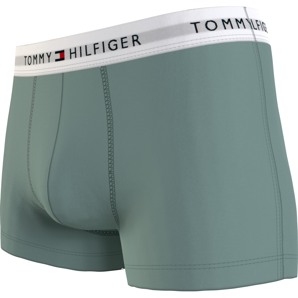 Tommy Hilfiger 3p Trunk UM0UM02761-0XY, Ανδρικά μπόξερ Σετ 3 τεμαχίων με άσπρο λάστιχο, MULTI COLOR