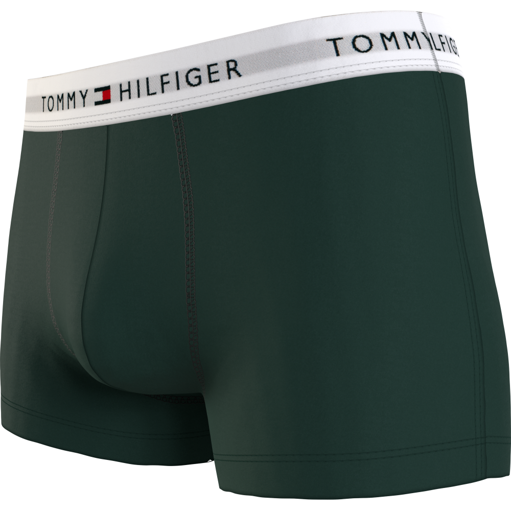 Tommy Hilfiger 3p Trunk UM0UM02761-0XY, Ανδρικά μπόξερ Σετ 3 τεμαχίων με άσπρο λάστιχο, MULTI COLOR