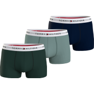Tommy Hilfiger 3p Trunk UM0UM02761-0XY, Ανδρικά μπόξερ Σετ 3 τεμαχίων με άσπρο λάστιχο, MULTI COLOR