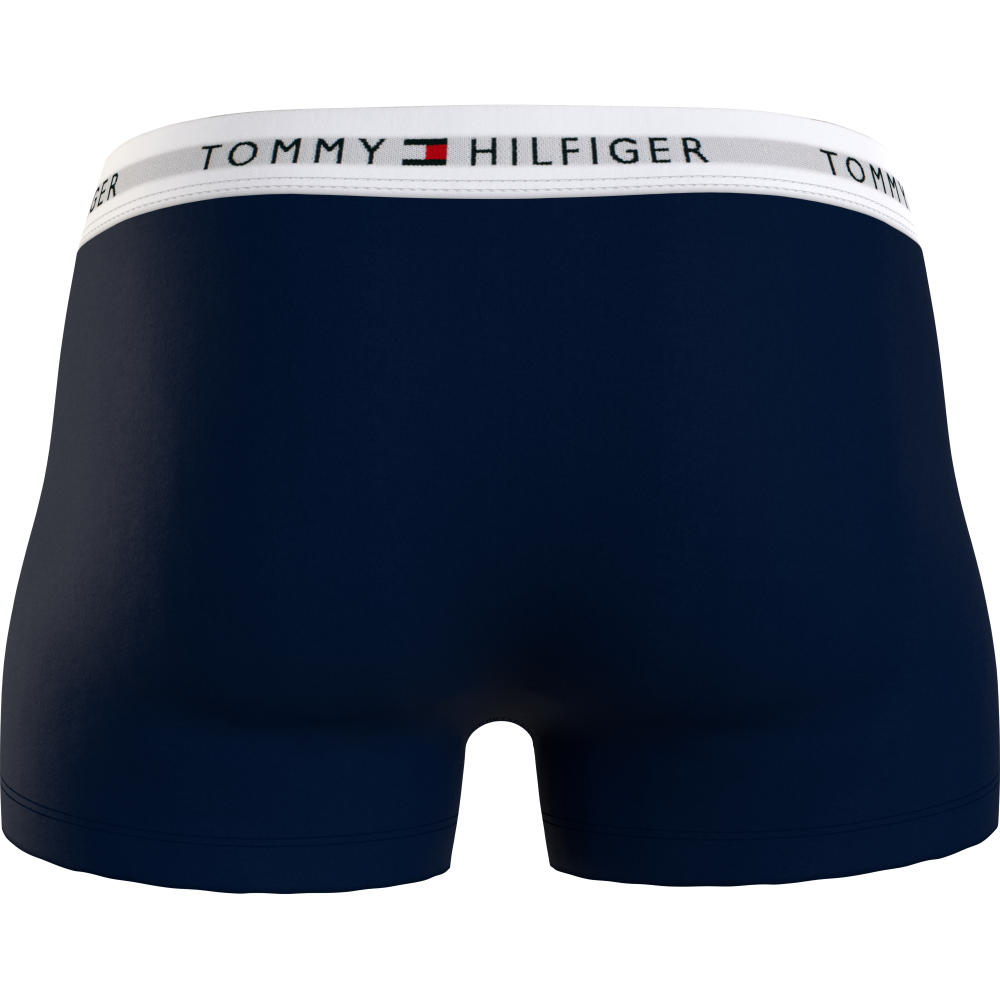 Tommy Hilfiger 3p Trunk UM0UM02761-0XY, Ανδρικά μπόξερ Σετ 3 τεμαχίων με άσπρο λάστιχο, MULTI COLOR