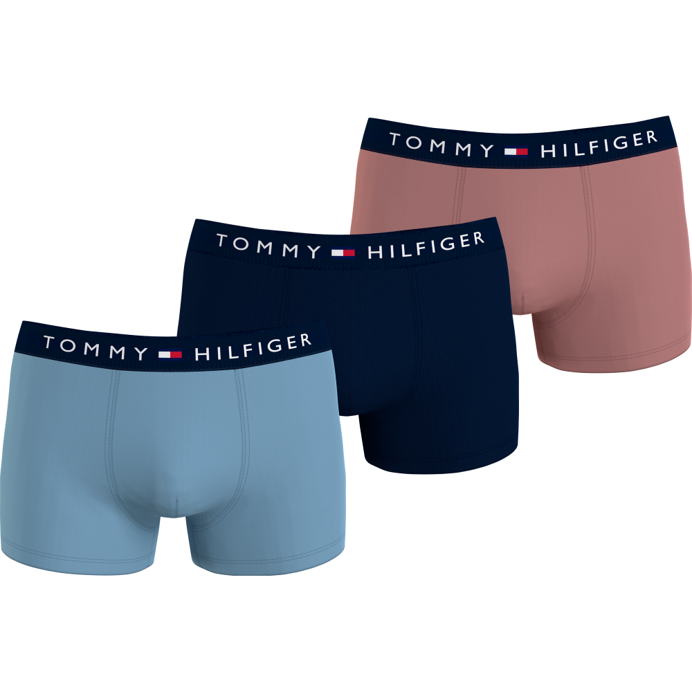 Tommy Hilfiger 3p Trunk UM0UM03180-0XO Ανδρικά μπόξερ Σετ 3 τεμαχίων, MULTI COLOUR