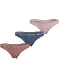 TOMMY HILFIGER 3pack Thong UW0UW04890-0VV, Γυναικείo Σετ 3τεμ. Κυλοτάκια Στρινγ, MULTI COLOR