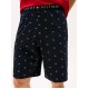 TOMMY HILFIGER UM0UM02319-0U8, Ανδρική Πυτζάμα CN SS SHORT JERSEY SET PRINT, ΜΠΛΕ/KOKKINH