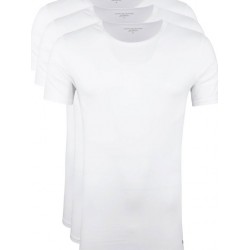 Tommy Hilfiger Premium Essentials 2s87905187-100, 3packs, Στρογγυλή λαιμόκοψη, Κοντό μανίκι ΑΣΠΡΟ