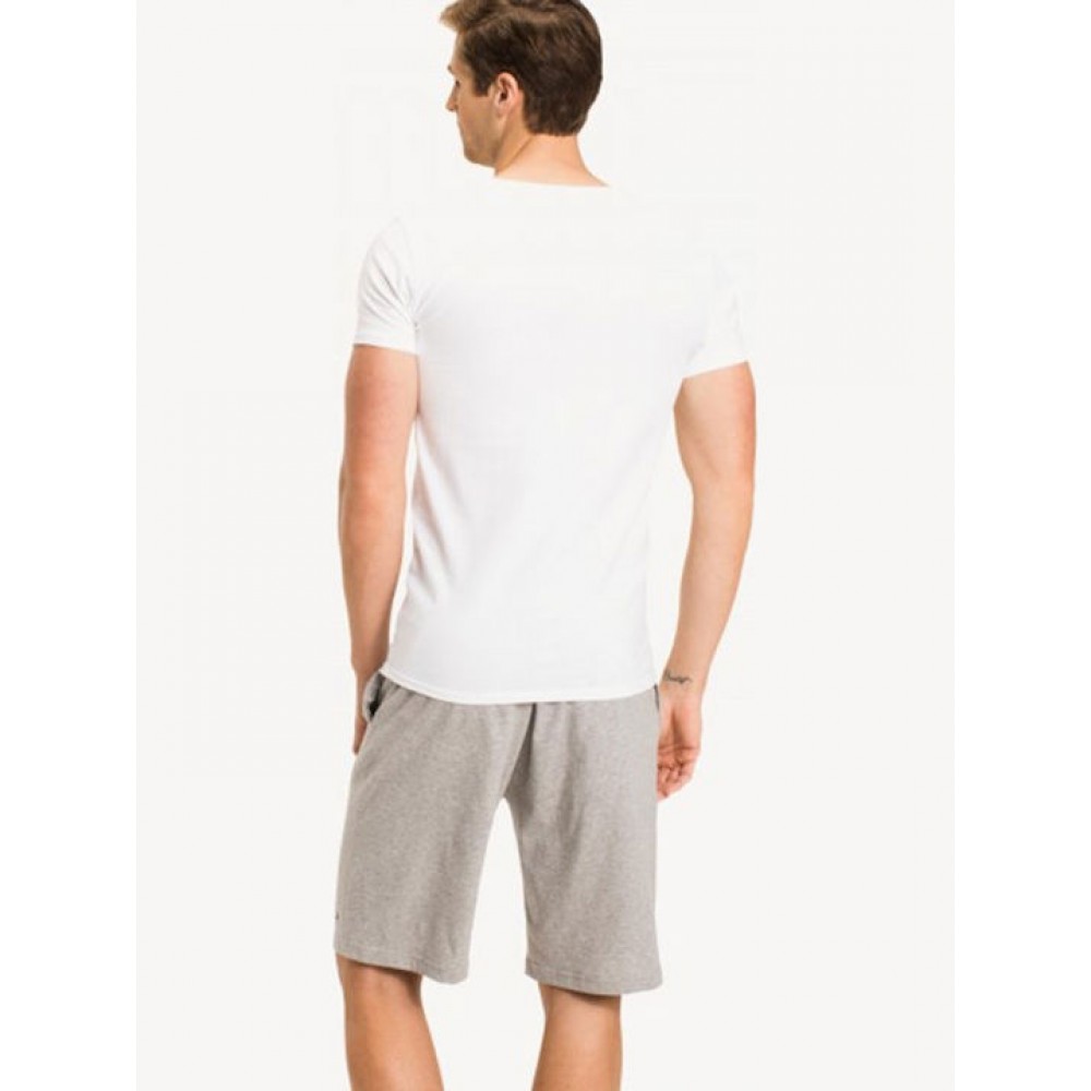 Tommy Hilfiger Premium Essentials 2s87905187-100, 3packs, Στρογγυλή λαιμόκοψη, Κοντό μανίκι ΑΣΠΡΟ