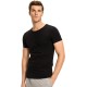 Tommy Hilfiger Premium Essentials 2s87905187-990, 3packs, Στρογγυλή λαιμόκοψη, Κοντό μανίκι ΜΑΥΡΟ