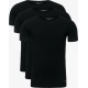 Tommy Hilfiger Premium Essentials 2s87905187-990, 3packs, Στρογγυλή λαιμόκοψη, Κοντό μανίκι ΜΑΥΡΟ