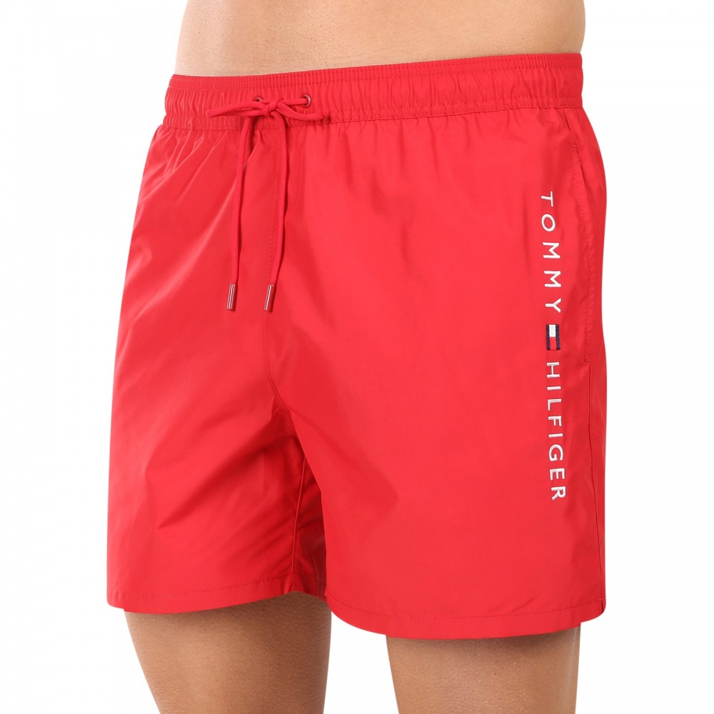 Tommy Hilfiger UM0UM03258-XLD,  Medium Drawstring Ανδρικό Μαγιό Βερμούδα, MEDIUM RED