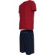 TOMMY HILFIGER UM0UM02319-0U8, Ανδρική Πυτζάμα CN SS SHORT JERSEY SET PRINT, ΜΠΛΕ/KOKKINH