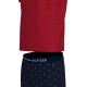 TOMMY HILFIGER UM0UM02319-0U8, Ανδρική Πυτζάμα CN SS SHORT JERSEY SET PRINT, ΜΠΛΕ/KOKKINH