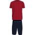 TOMMY HILFIGER UM0UM02319-0U8, Ανδρική Πυτζάμα CN SS SHORT JERSEY SET PRINT, ΜΠΛΕ/KOKKINH