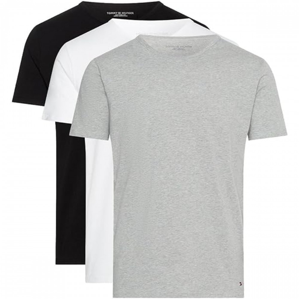 Tommy Hilfiger UM0UM03138-0XS, Set  3packs T-Shirts Λαιμόκοψη στρογγυλή, Κοντό μανίκι, MULTI COLOR